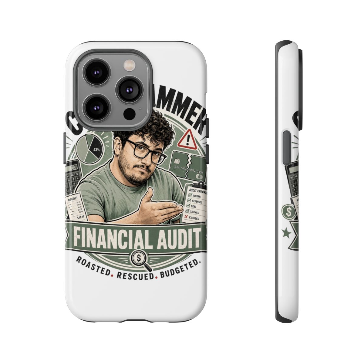 Caleb Hammer Phone Case #4 - alternate angle 1, merchandise