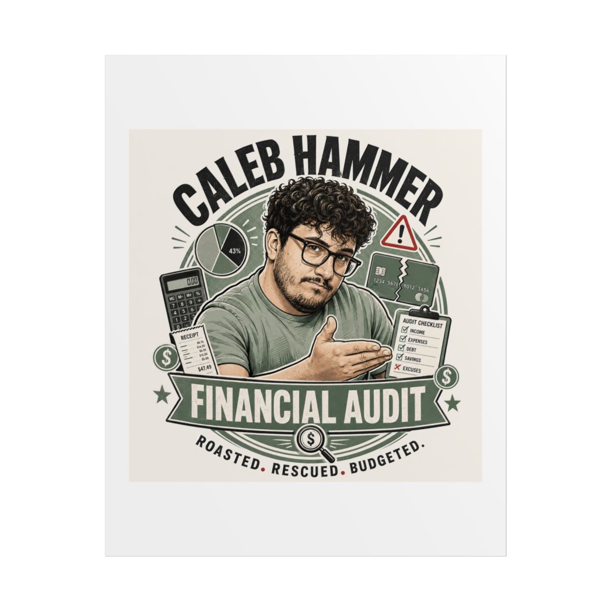 Caleb Hammer Poster #4 - alternate angle 1, merchandise