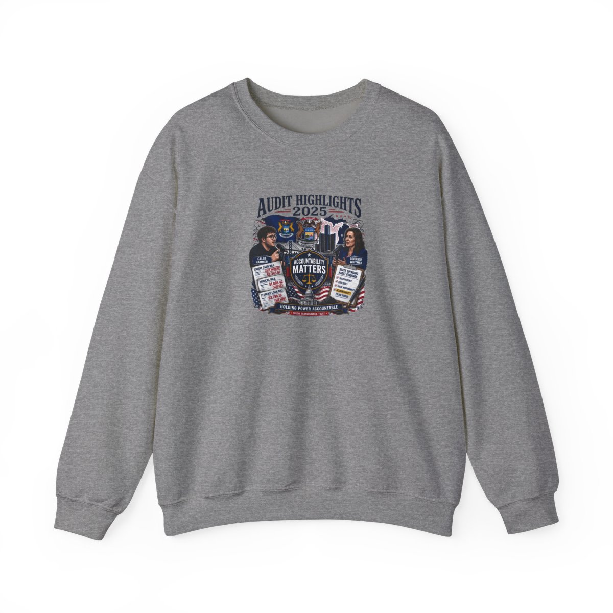 Caleb Hammer "Accountability Matters" Crewneck - Official Sweatshirts merchandise