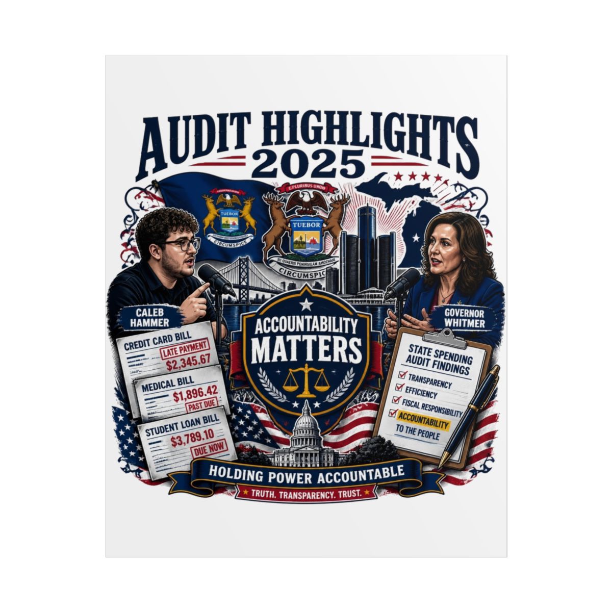Caleb Hammer "Accountability Matters" Poster